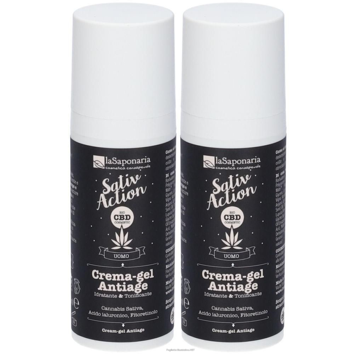 Cerca Offerte di la saponaria sativaction cbd cream gel viso antiage men 2x50 ml emulsi e acquista online