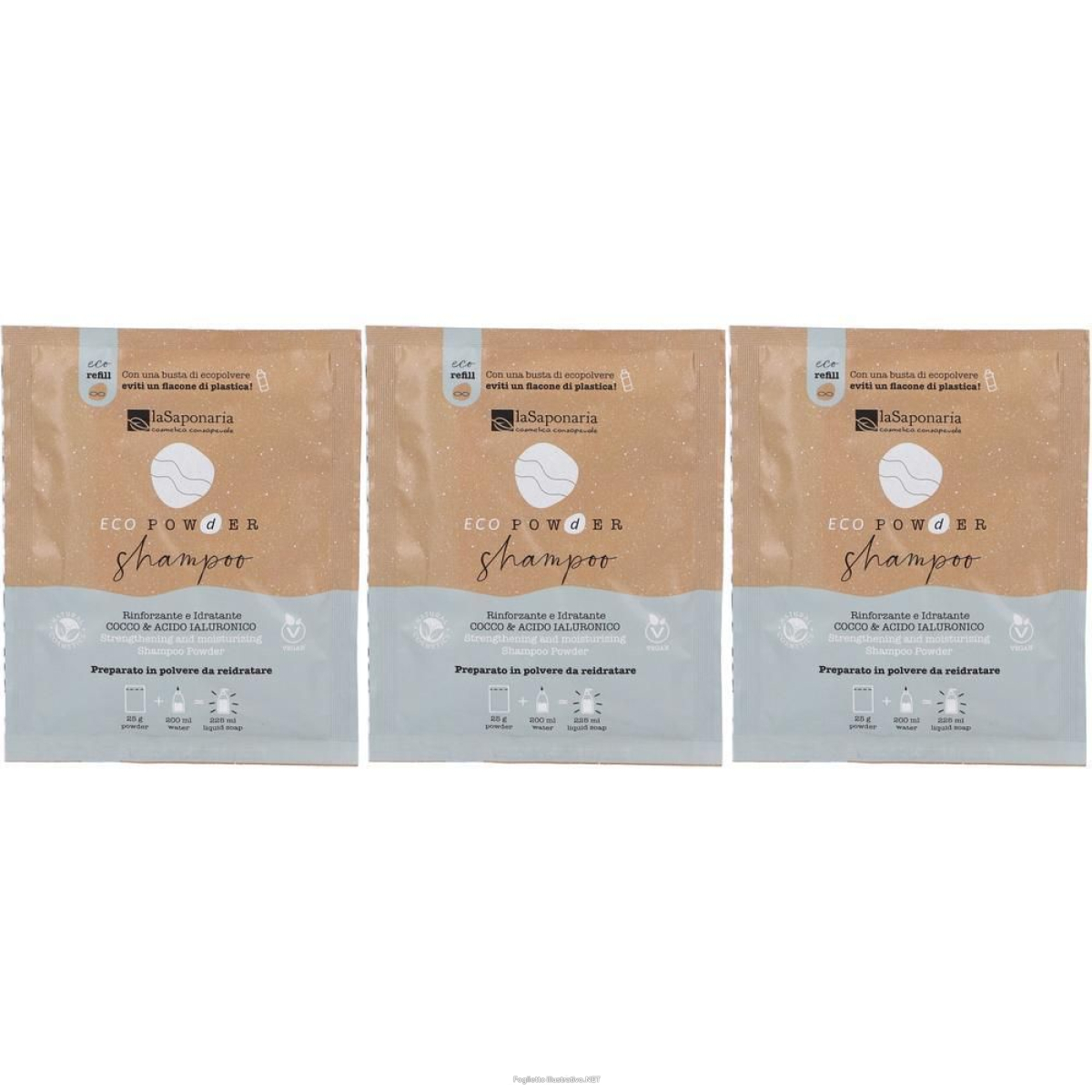 Cerca Offerte di la saponaria shampoo in polvere rinforzante e idratante 3x25 g e acquista online