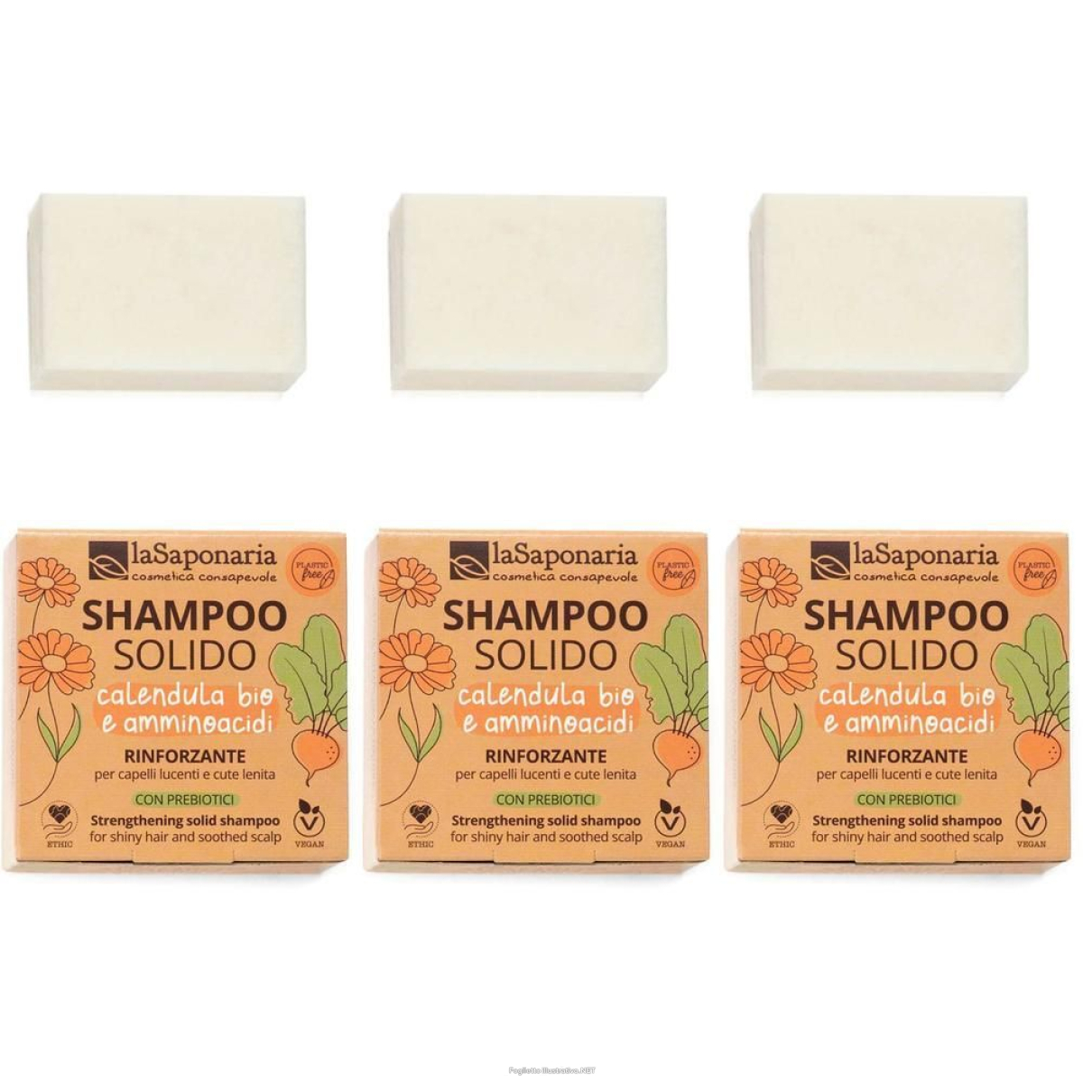 Cerca Offerte di la saponaria shampoo solido rinforzante 3x50 g e acquista online