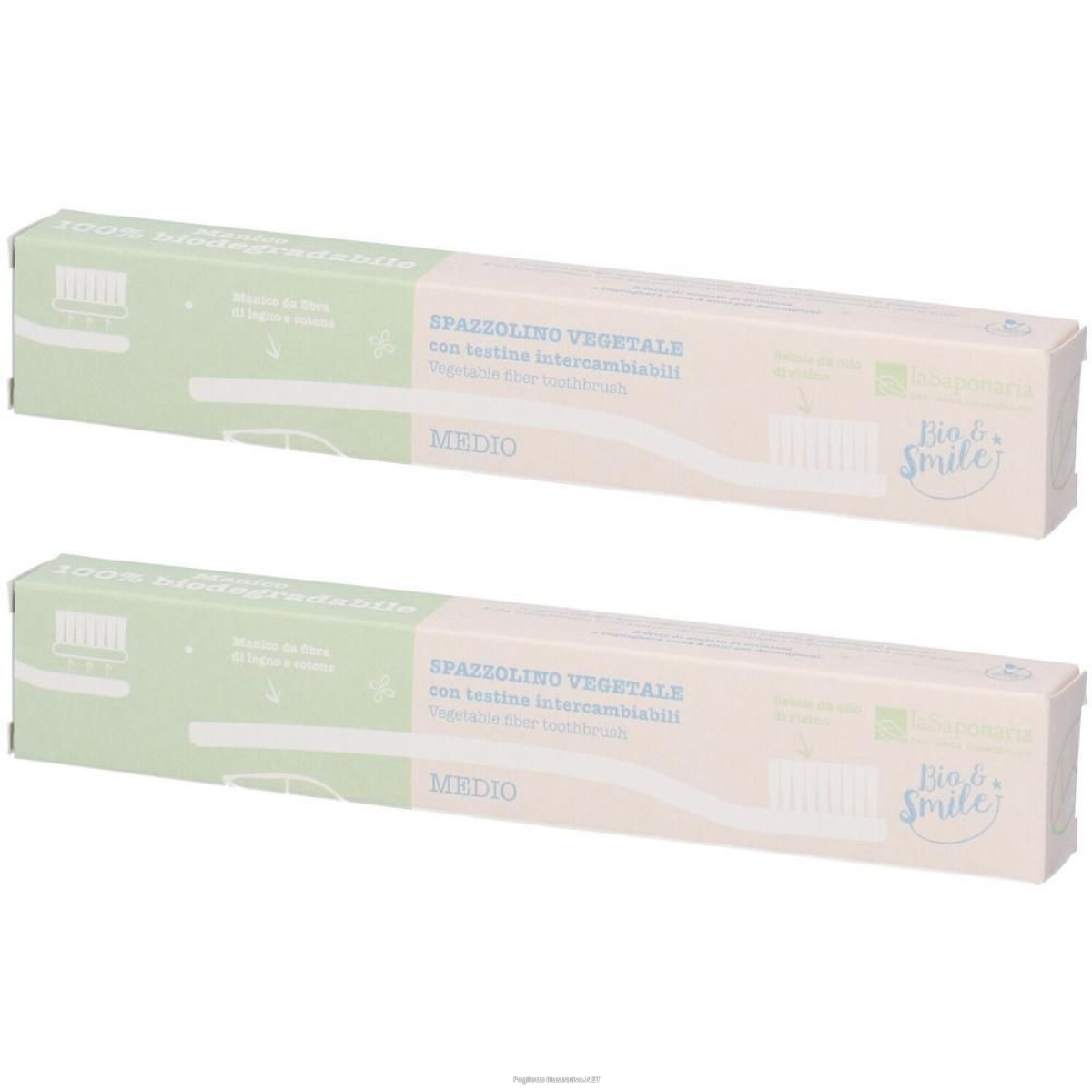 Cerca Offerte di la saponaria spazzolino fibra vegetale - setole medie 2x1 st e acquista online