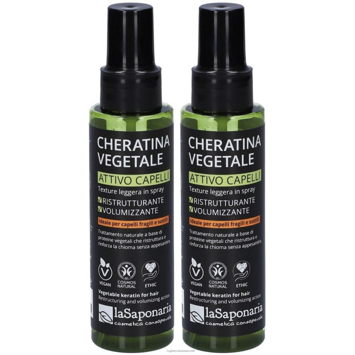 Cerca Offerte di la saponaria spray capelli cheratina vegetale 2x100 ml e acquista online