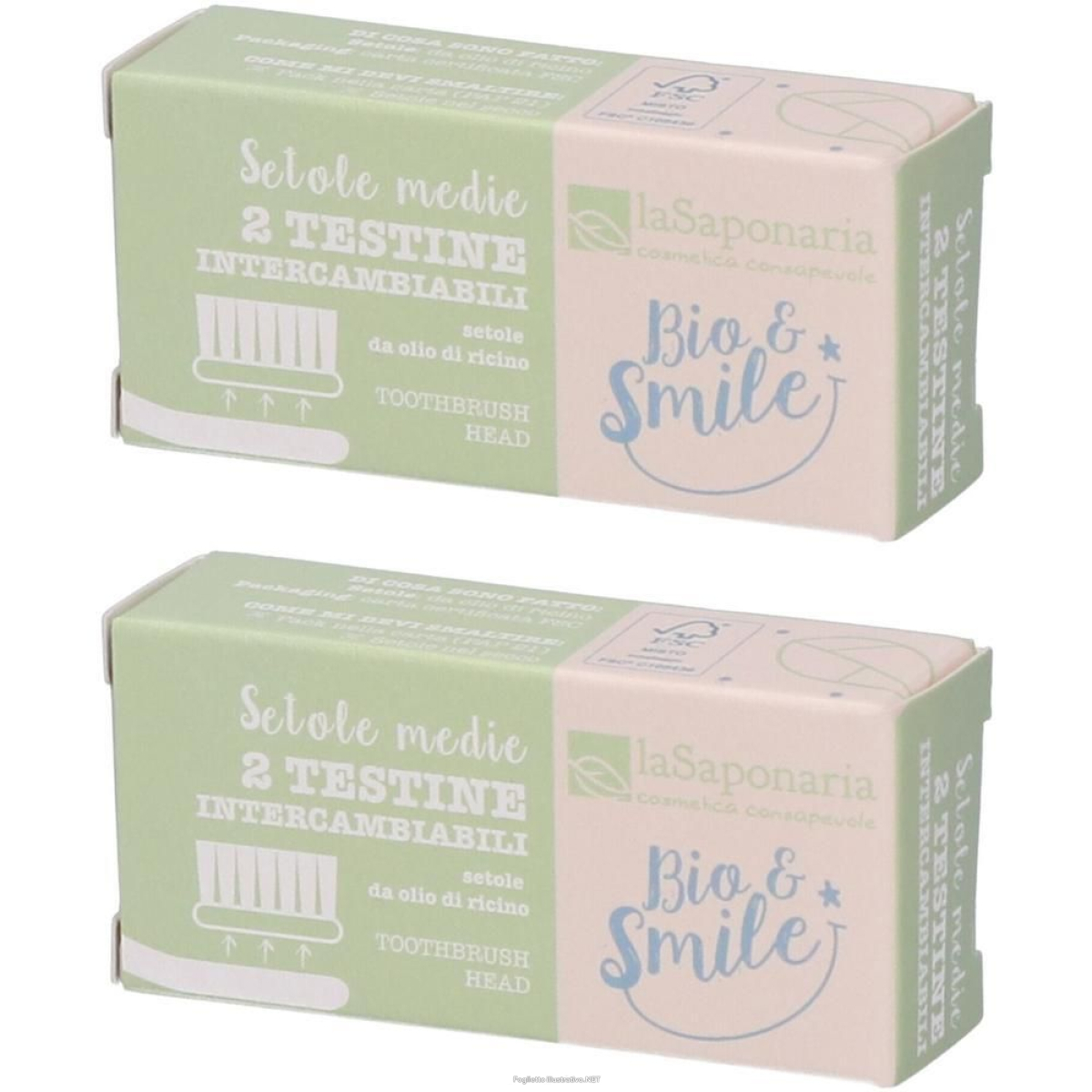 Cerca Offerte di la saponaria testine intercambiabili setole medie 2x1 st e acquista online