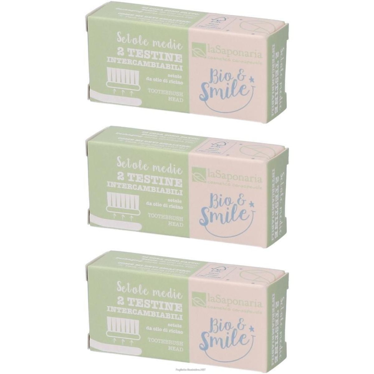 Cerca Offerte di la saponaria testine intercambiabili setole medie 3x1 st e acquista online
