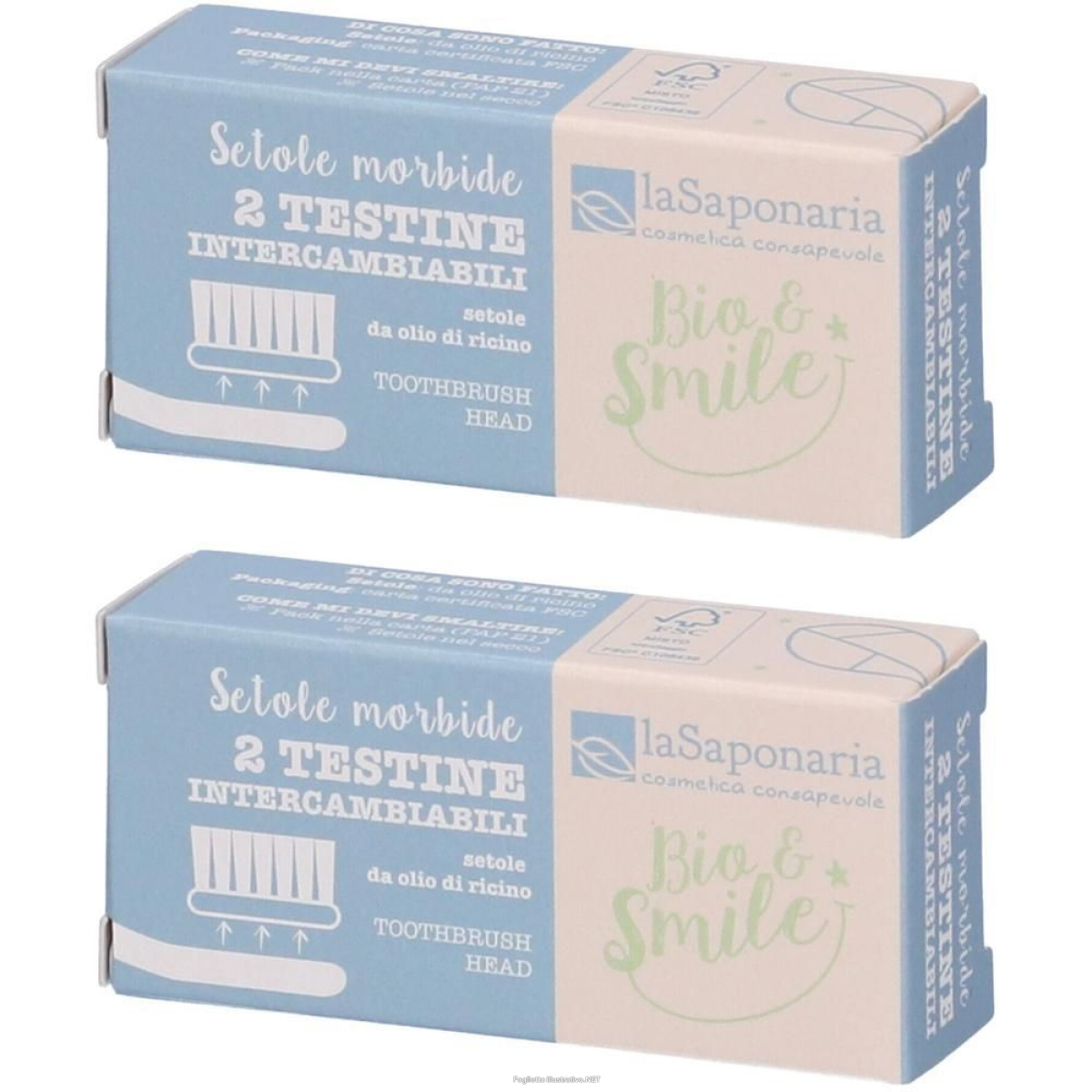 Cerca Offerte di la saponaria testine intercambiabili setole morbide 2x1 st e acquista online