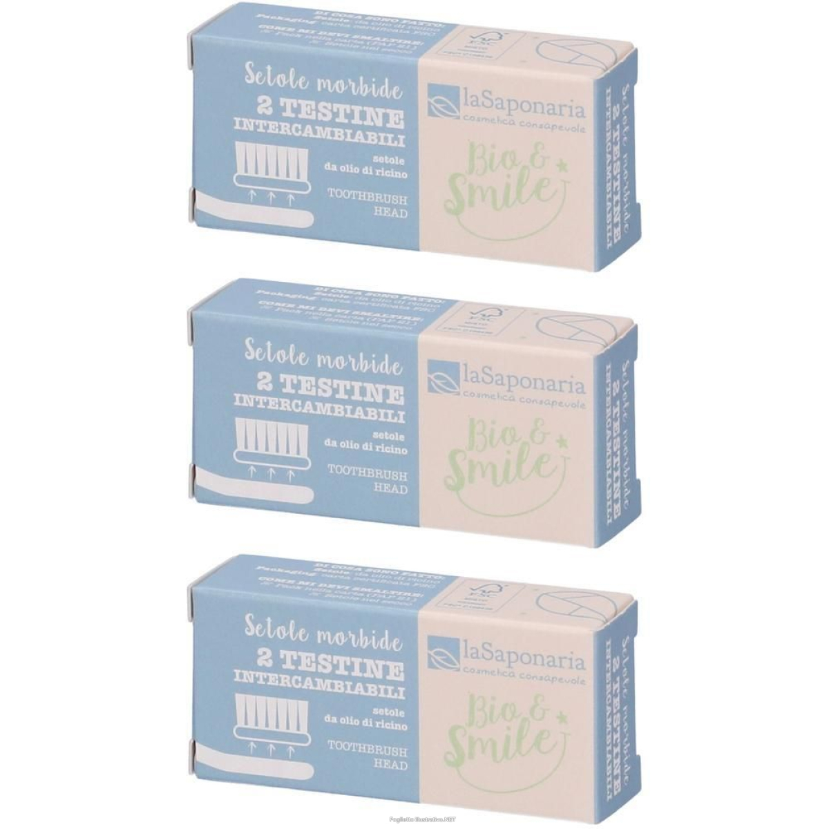 Cerca Offerte di la saponaria testine intercambiabili setole morbide 3x1 st e acquista online