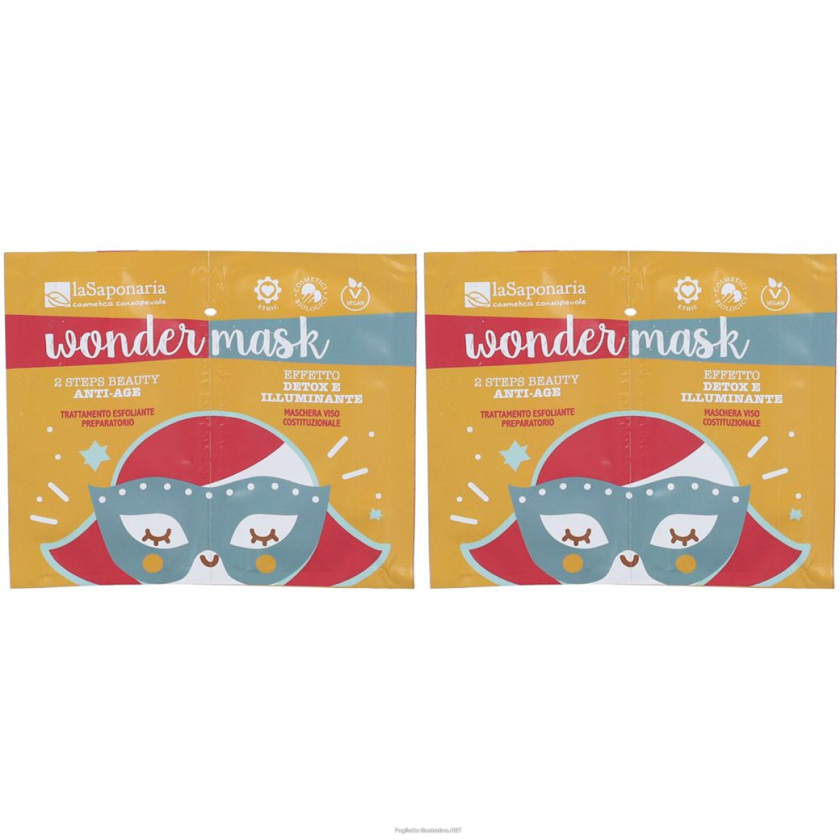 Cerca Offerte di la saponaria wondermask - maschera 2 steps beauty anti age set da 2x e acquista online