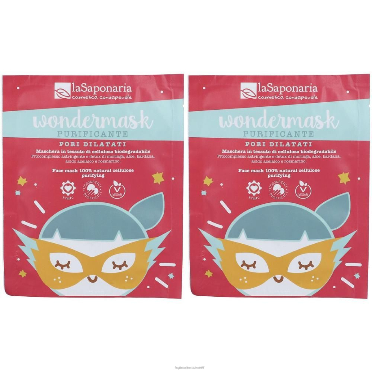Cerca Offerte di la saponaria wondermask - maschera in tessuto purificante 2x10 ml e acquista online