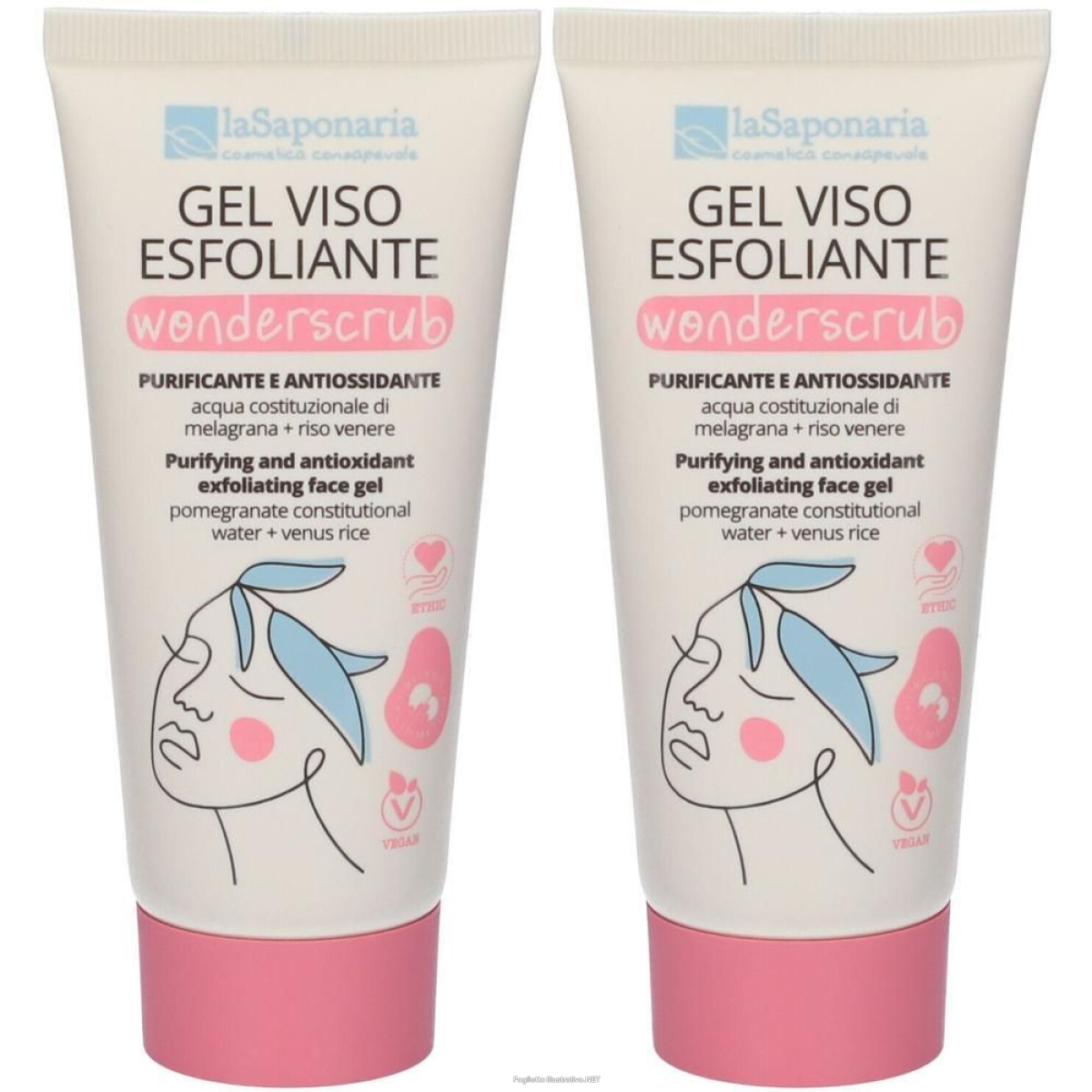 Cerca Offerte di la saponaria wonderscrub - gel esfoliante viso 2x100 ml e acquista online