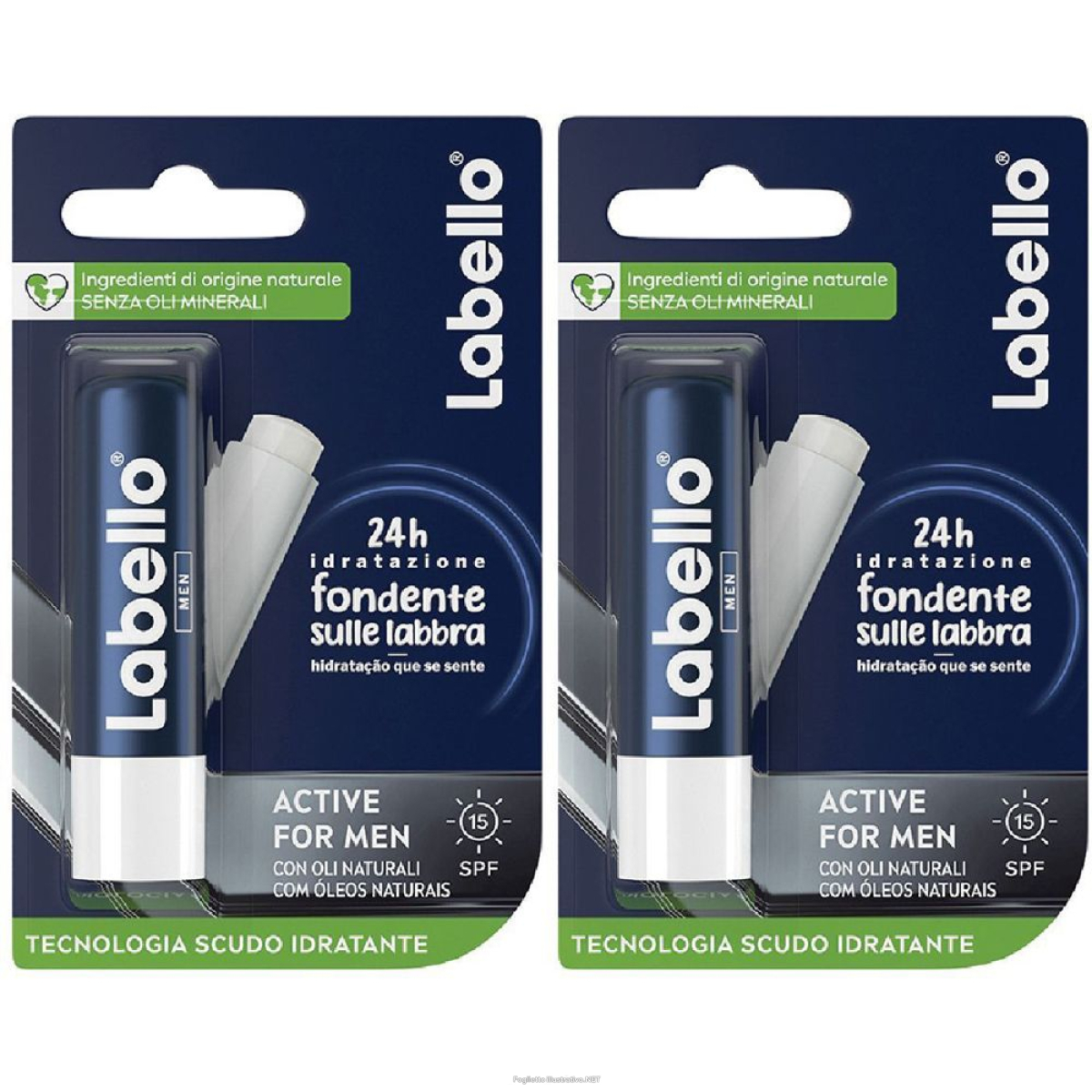 Cerca Offerte di labello active for men spf15 set da 2 2x5,5 ml rossetto e acquista online