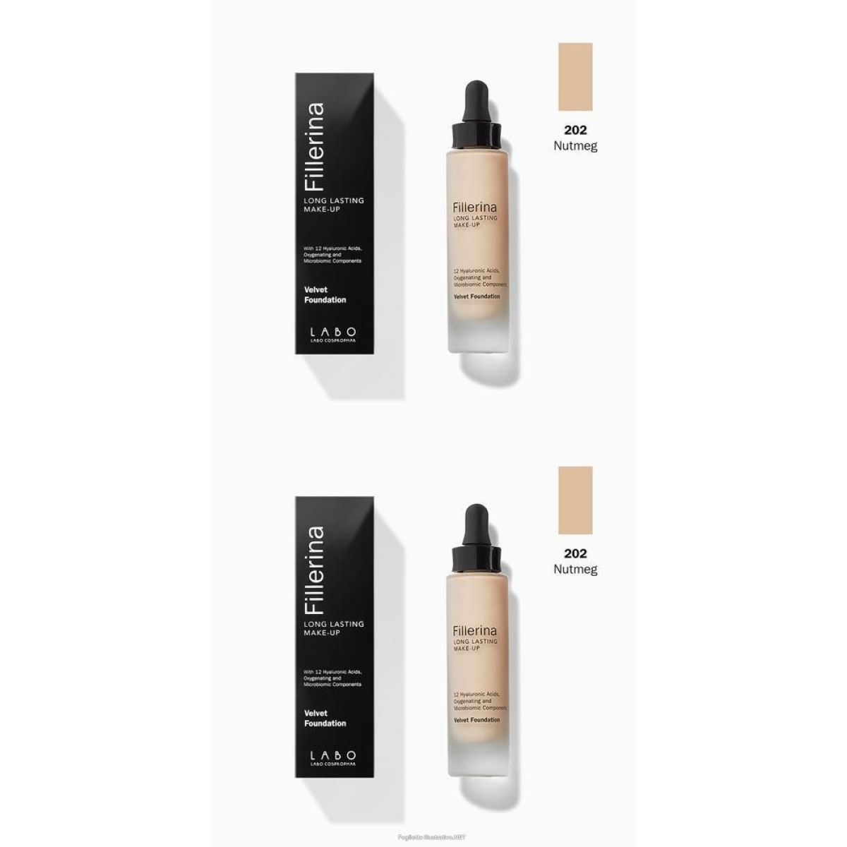 Cerca Offerte di labo fillerina long lasting make up velvet fundation colore 202 2x30 m e acquista online