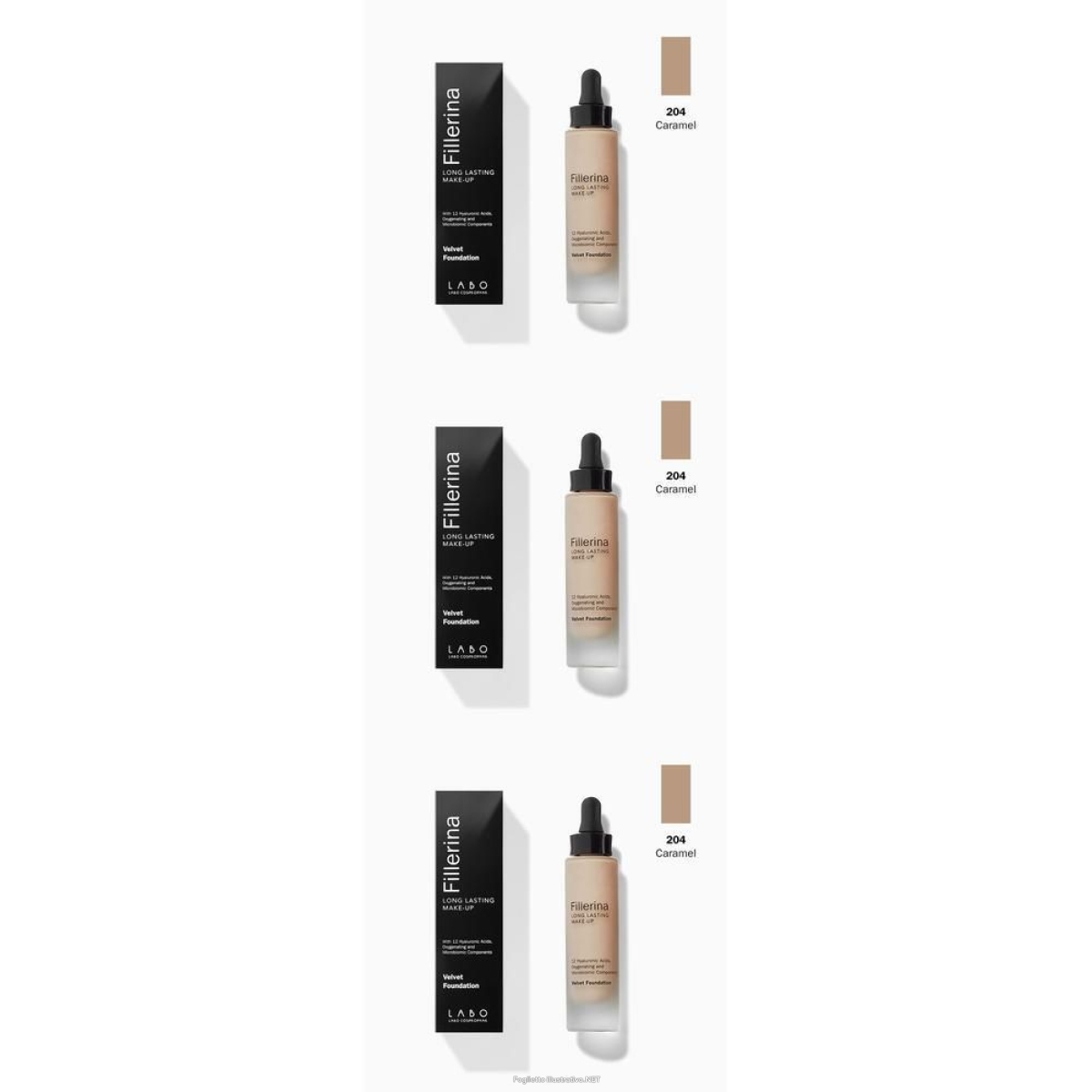 Cerca Offerte di labo fillerina long lasting make up velvet fundation colore 204 3x30 m e acquista online