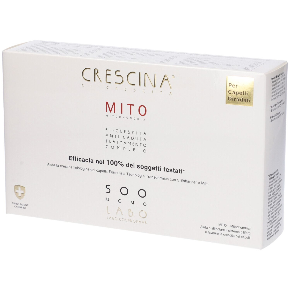 Cerca Offerte di labo suisse crescina - trattamento completo fiale capelli uomo 500, 10+10 fiale e acquista online
