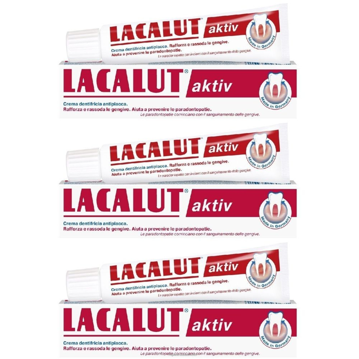 Cerca Offerte di lacalut aktiv crema dentifricia set da 3 3x75 ml dentifricio e acquista online