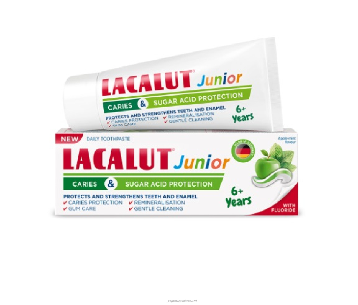 Cerca Offerte di lacalut junior dentifricio bambini 6+ anni gusto mela 55ml e acquista online