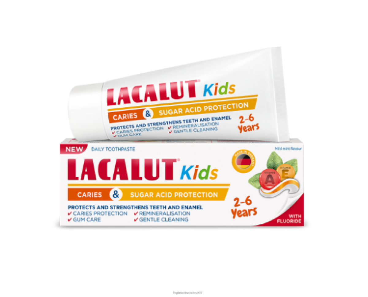 Cerca Offerte di lacalut kids dentifricio bambini 2-6 anni gusto menta delicata 55ml e acquista online