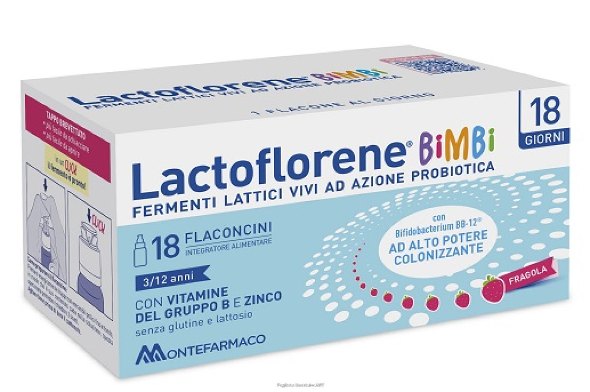 Cerca Offerte di lactoflorene bimbi integratore fermenti lattici probiotici per bambini 18 flaconcini e acquista online