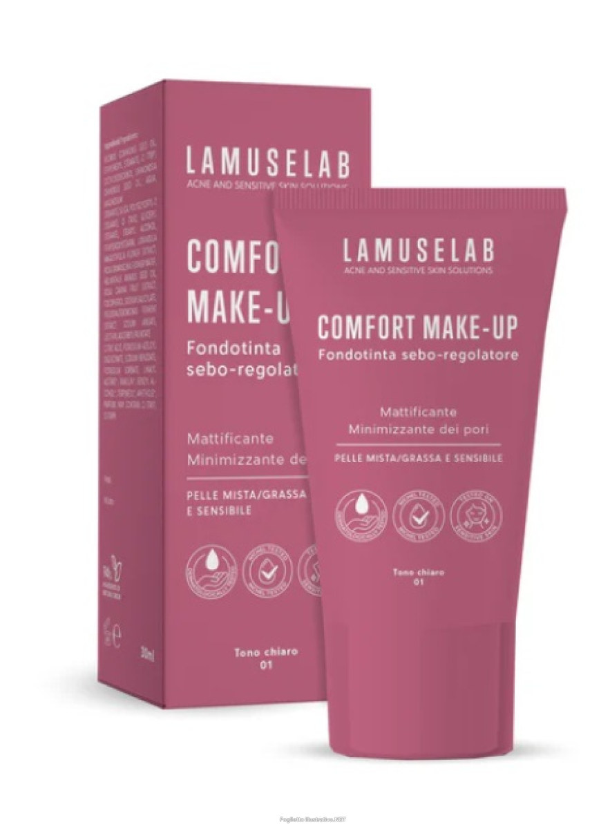 Cerca Offerte di lamuselab comfort make-up fondotinta sebo-regolatore tono chiaro 30 ml e acquista online