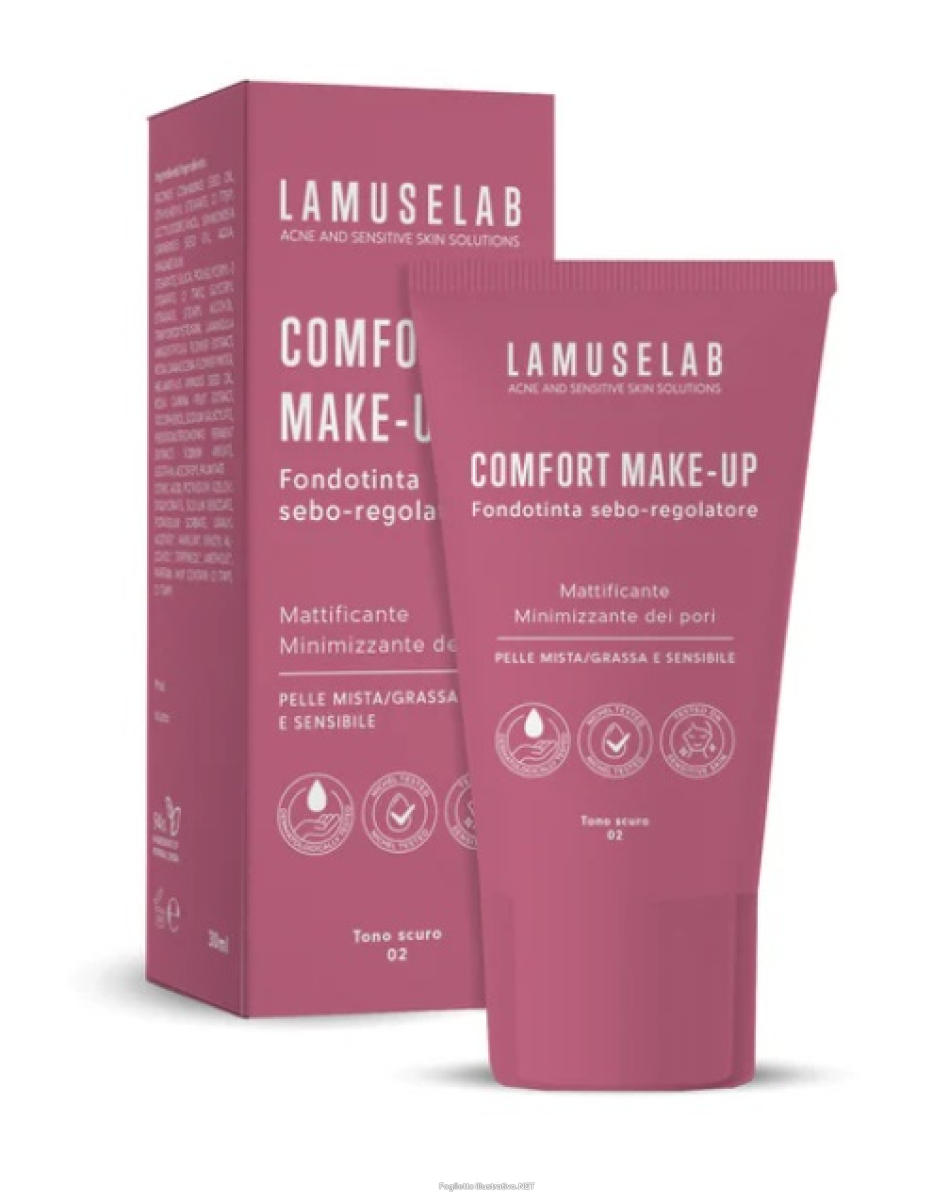 Cerca Offerte di lamuselab comfort make-up fondotinta sebo-regolatore tono scuro 30 ml e acquista online