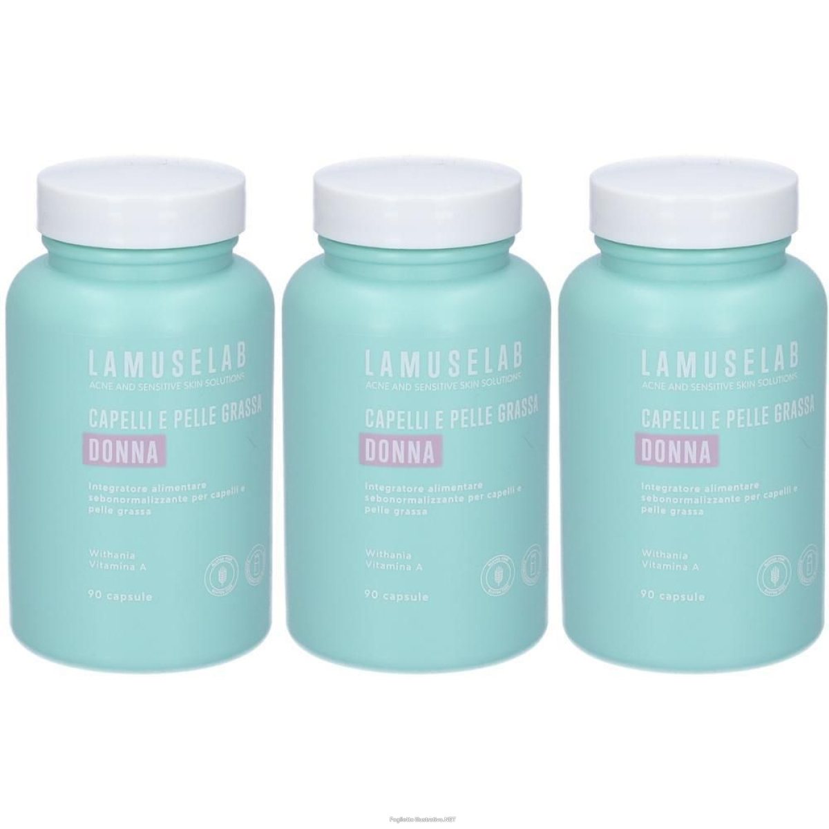 Cerca Offerte di lamuselab donna capelli pelle grassa capsule 3x68,8 g e acquista online