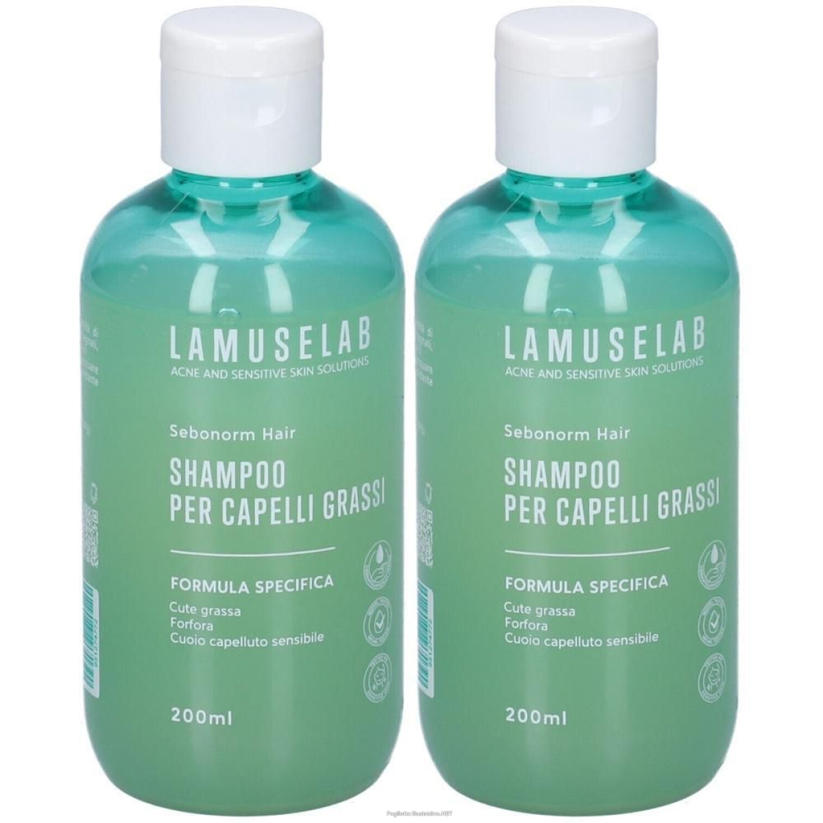 Cerca Offerte di lamuselab shampoo capelli grassi 2x200 ml e acquista online