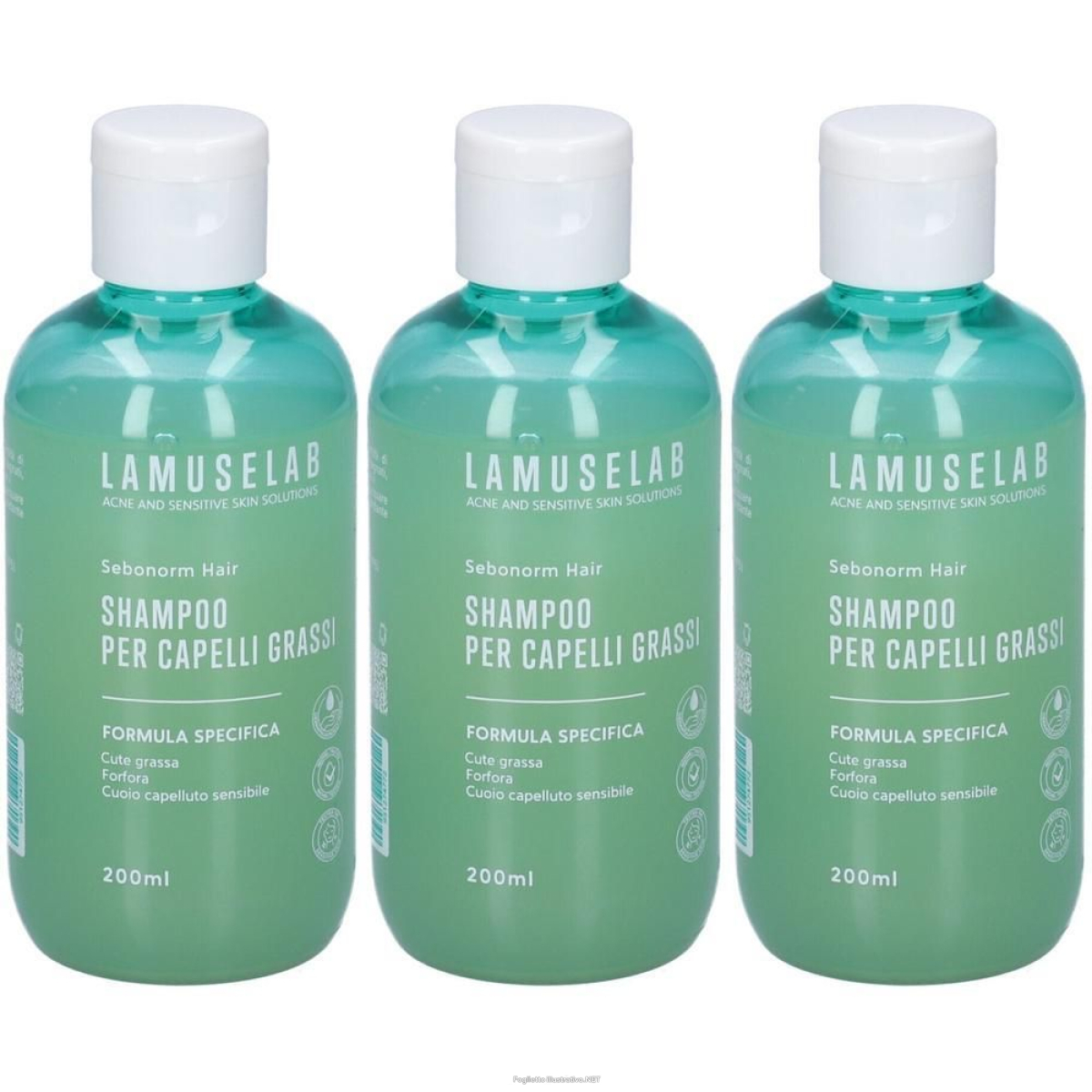 Cerca Offerte di lamuselab shampoo capelli grassi 3x200 ml e acquista online