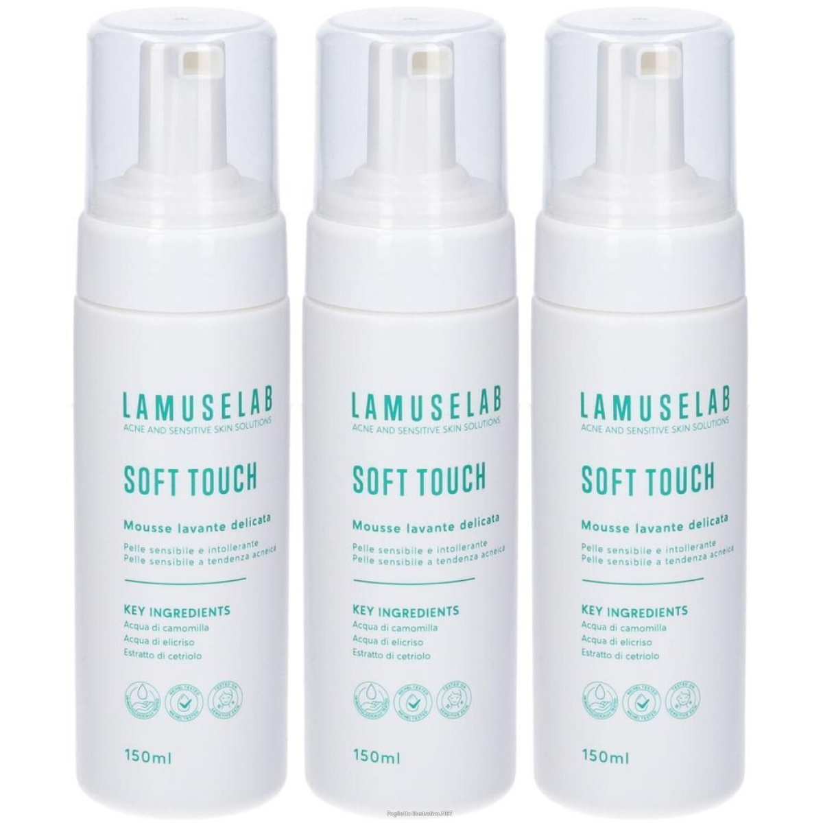 Cerca Offerte di lamuselab soft touch mousse lavante delicata 3x150 ml detergente e acquista online