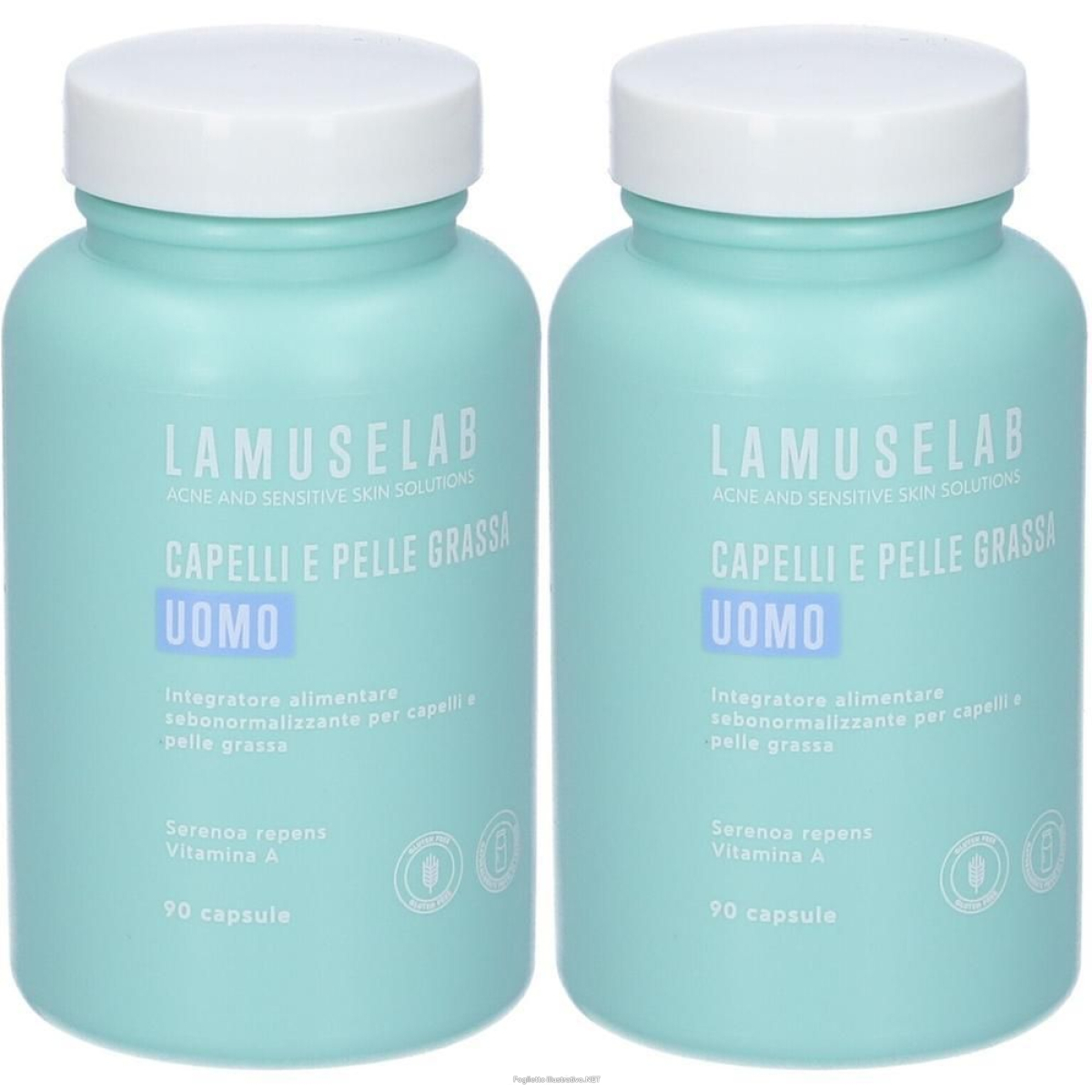 Cerca Offerte di lamuselab uomo capelli pelle grassa capsule 2x65,5 g e acquista online