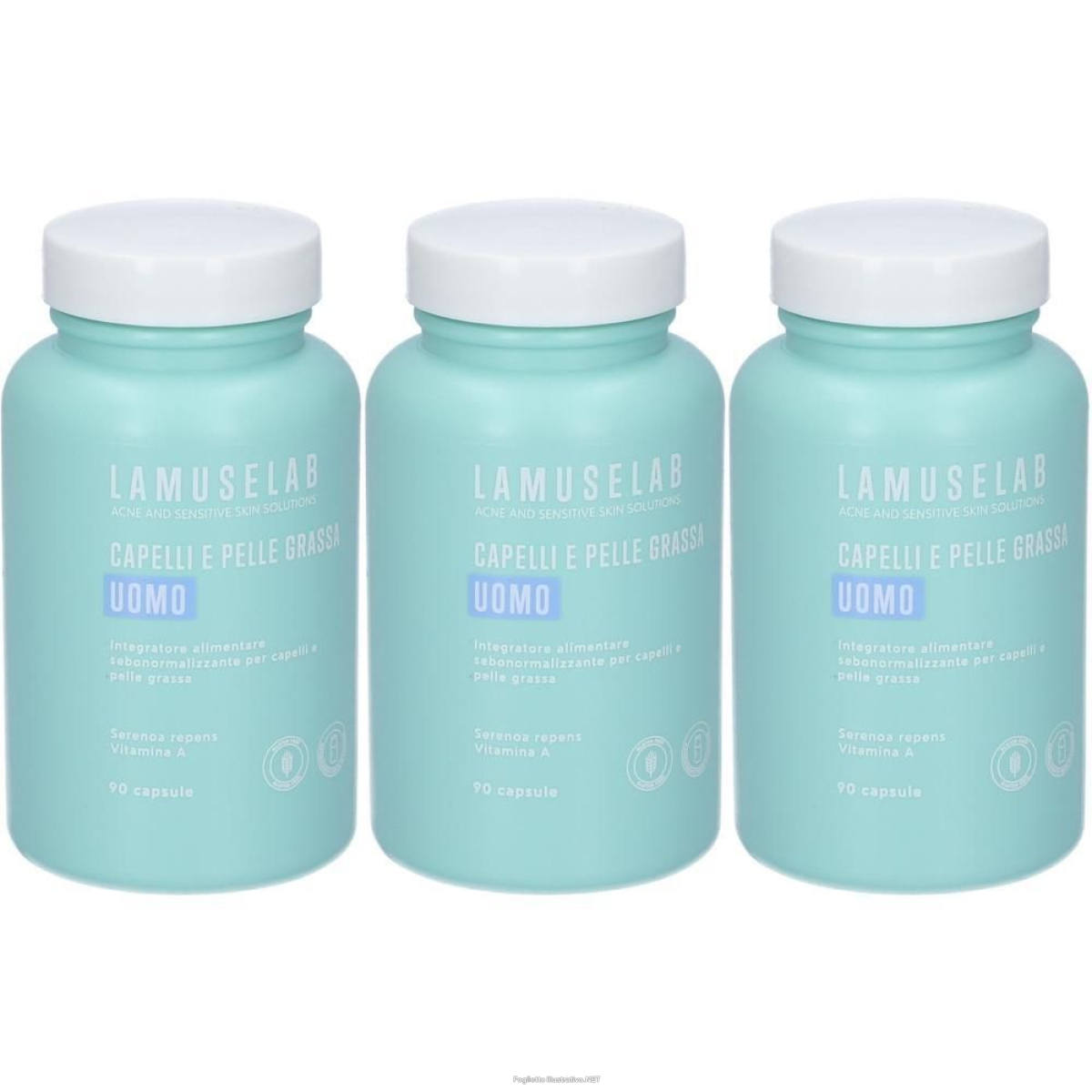 Cerca Offerte di lamuselab uomo capelli pelle grassa capsule 3x65,5 g e acquista online