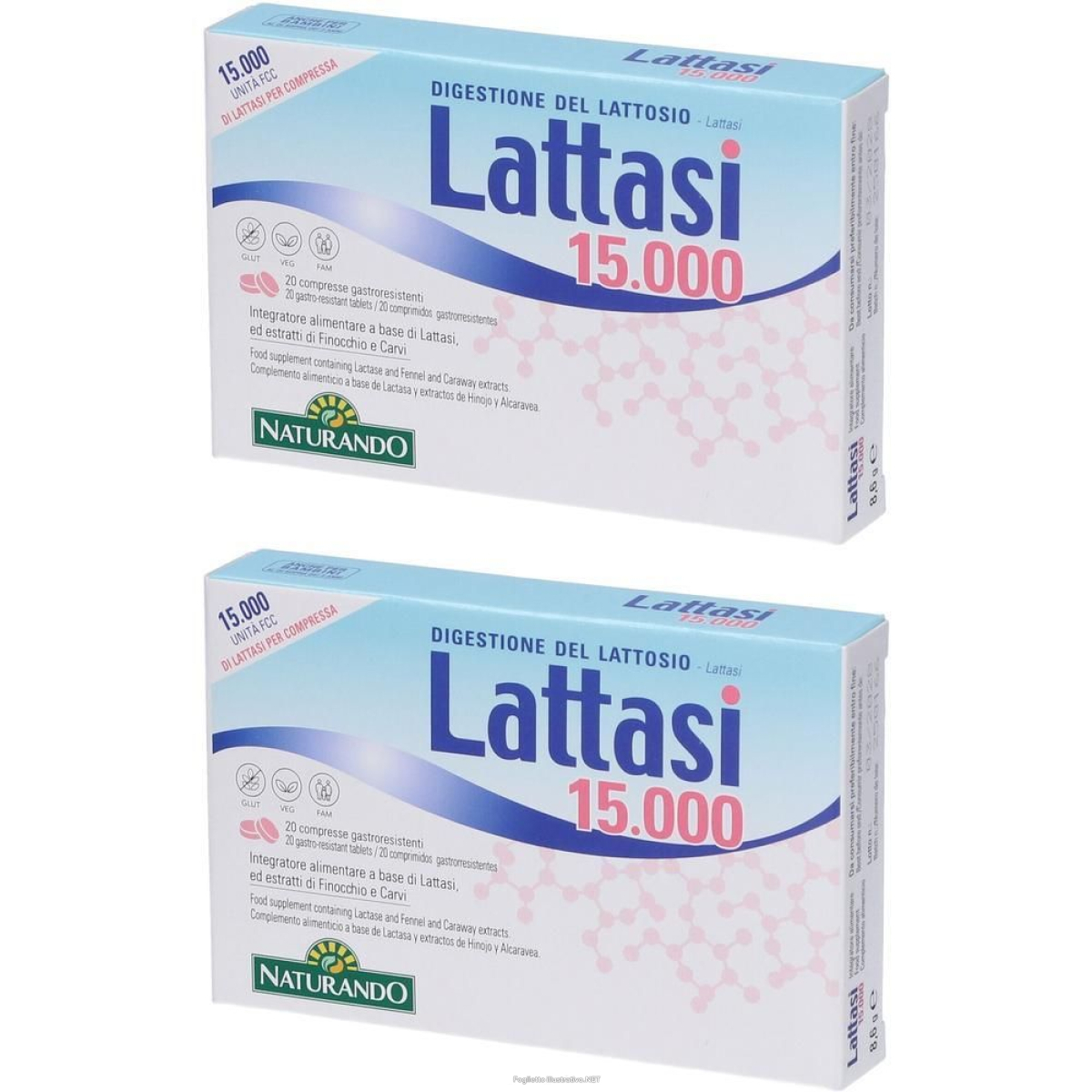 Cerca Offerte di lattasi 15000 20 compresse 2x8,4 g gastroresistenti e acquista online