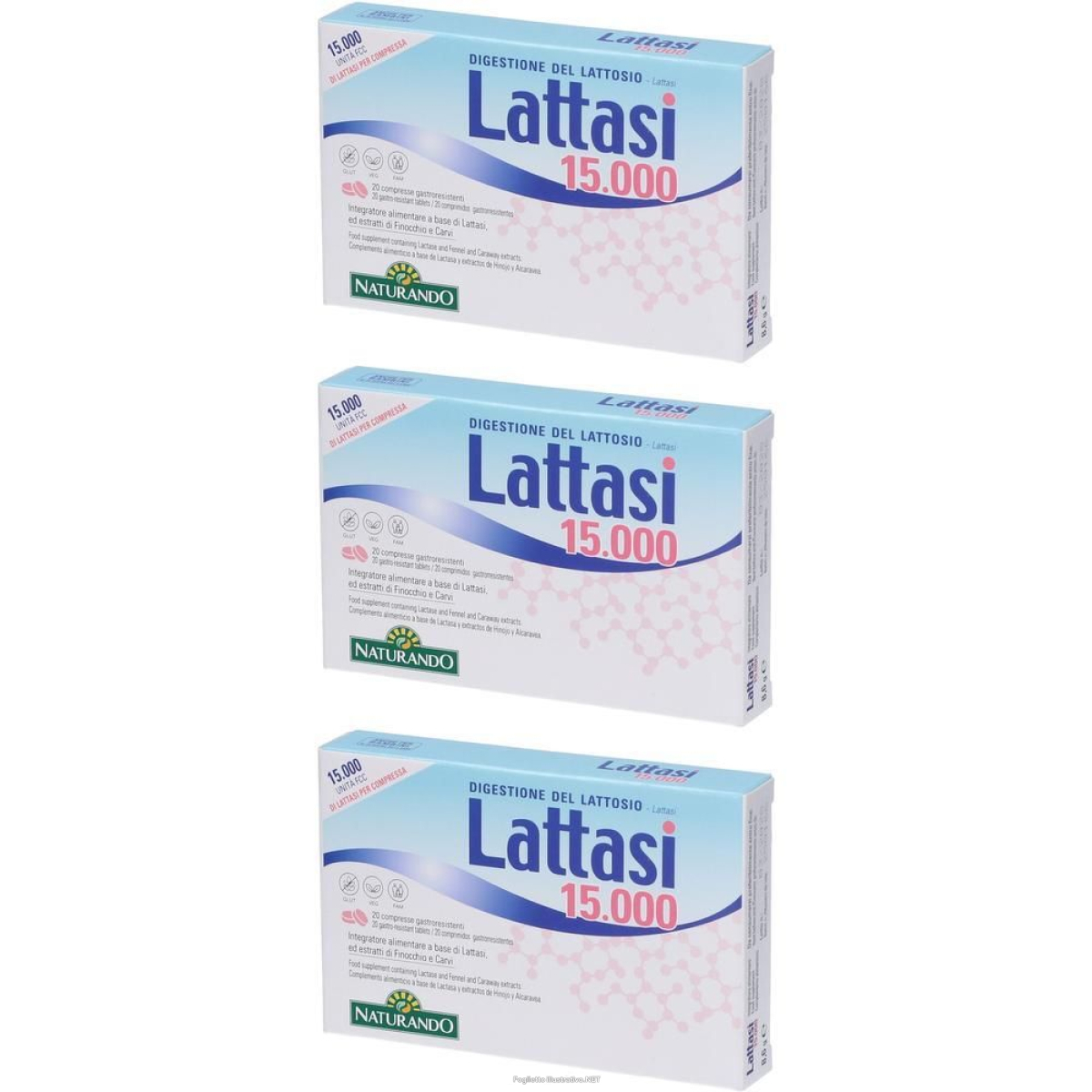 Cerca Offerte di lattasi 15000 20 compresse 3x8,4 g gastroresistenti e acquista online