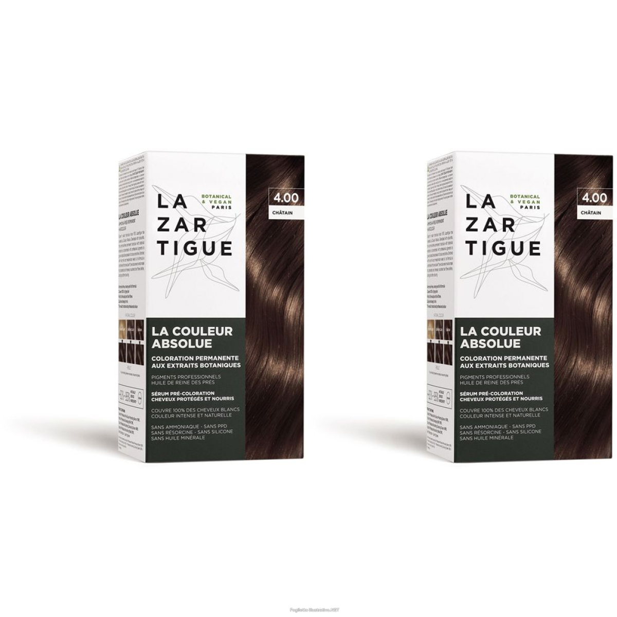 Cerca Offerte di Lazartigue Couleur Absolue Castano 4.00 Set da 2 2x1 Pezzi Tintura e acquista online