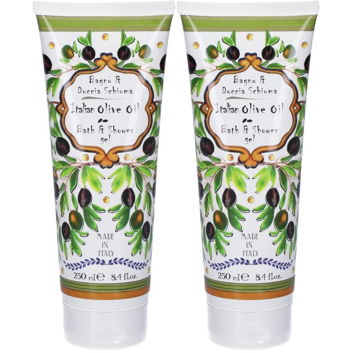 Cerca Offerte di Le maioliche docciaschiuma in tubo linea olio d'oliva 2x250 ml e acquista online