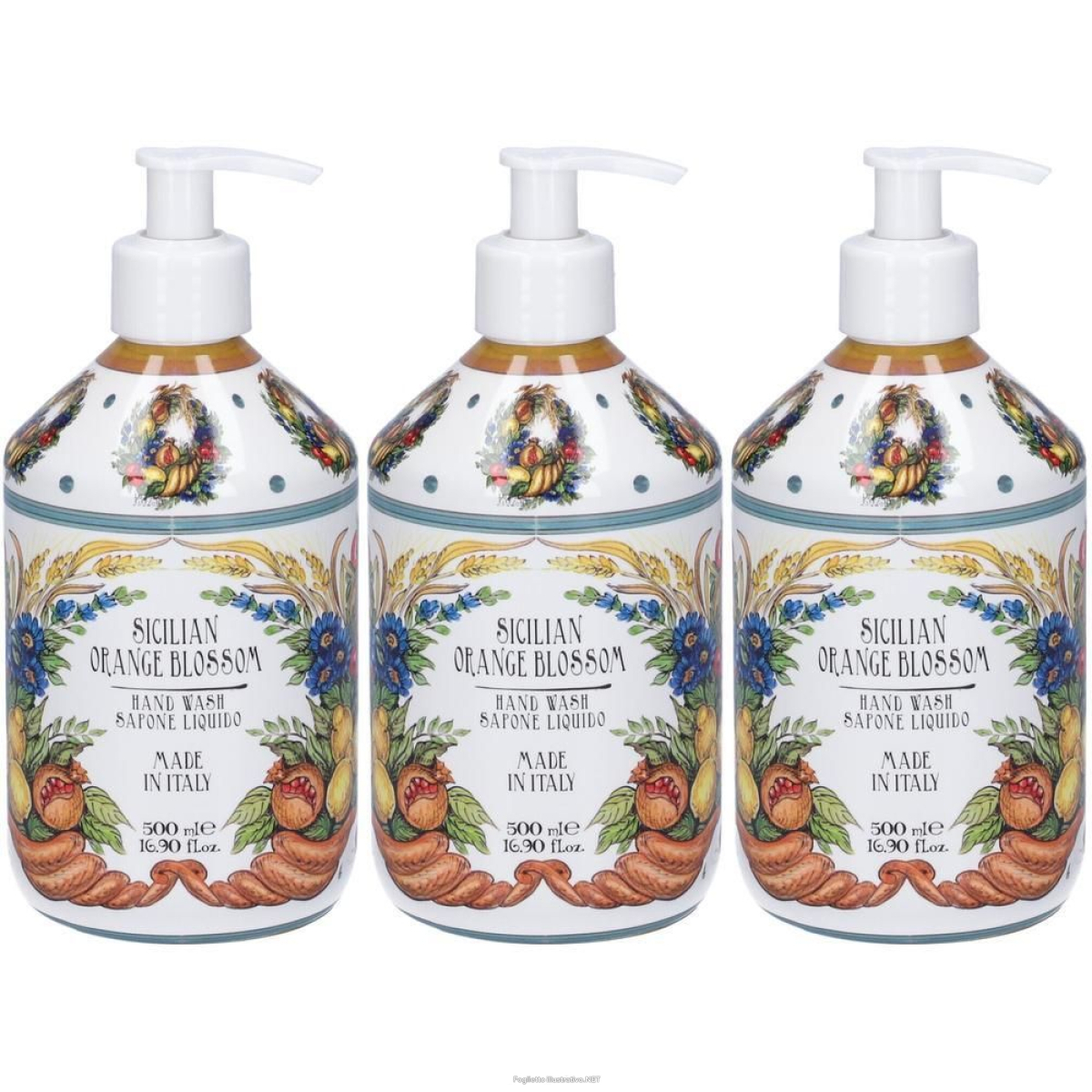 Cerca Offerte di le maioliche sapone liquido fiori d´arancio di sicilia 3x500 ml e acquista online