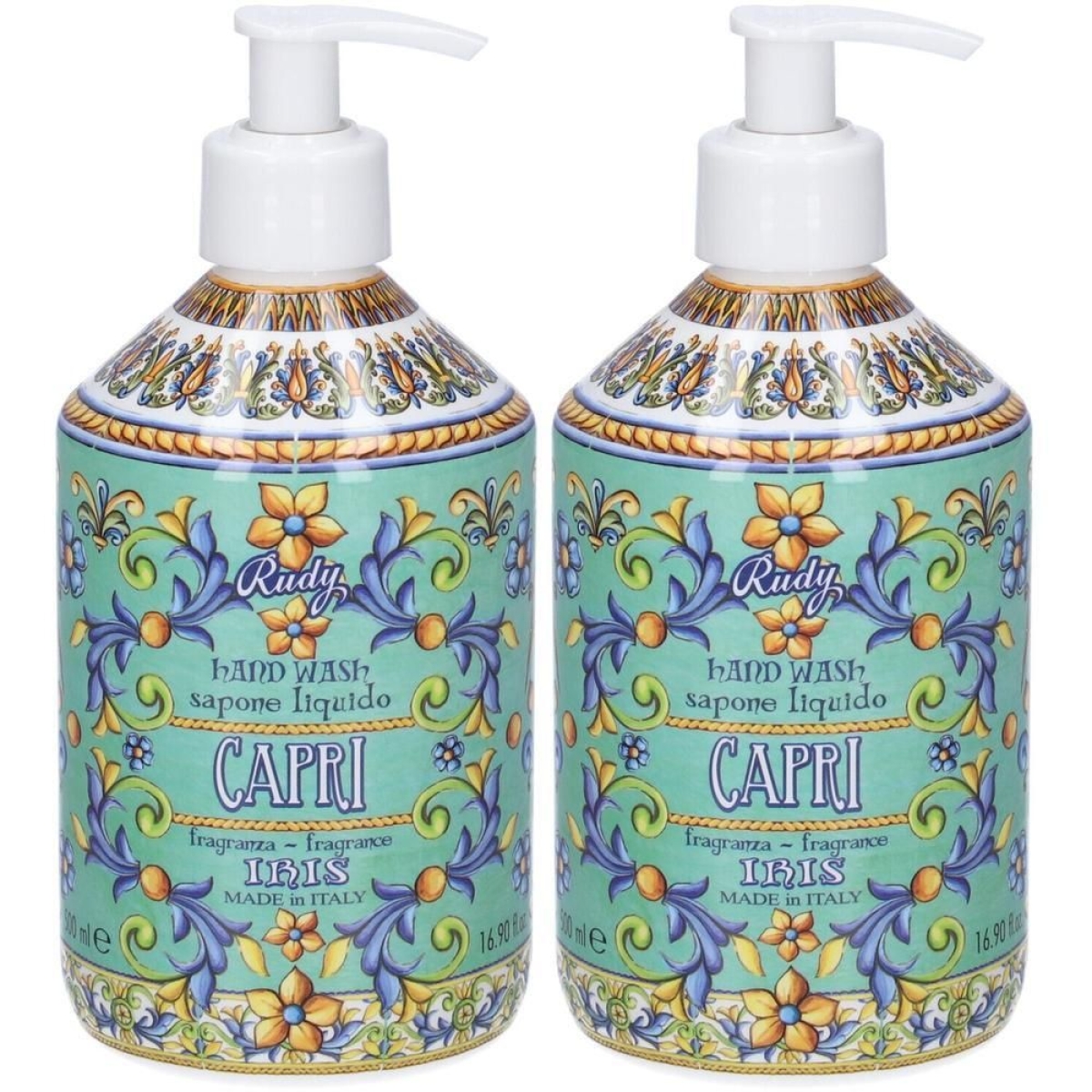 Cerca Offerte di Le maioliche sapone liquido iris e ylang linea capri 2x500 ml e acquista online