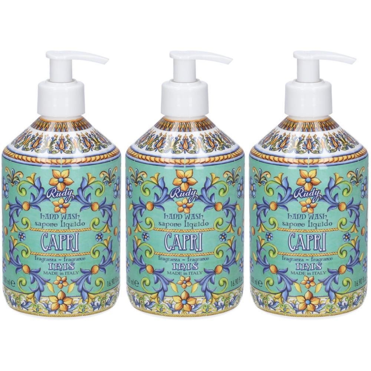 Cerca Offerte di Le maioliche sapone liquido iris e ylang linea capri 3x500 ml e acquista online