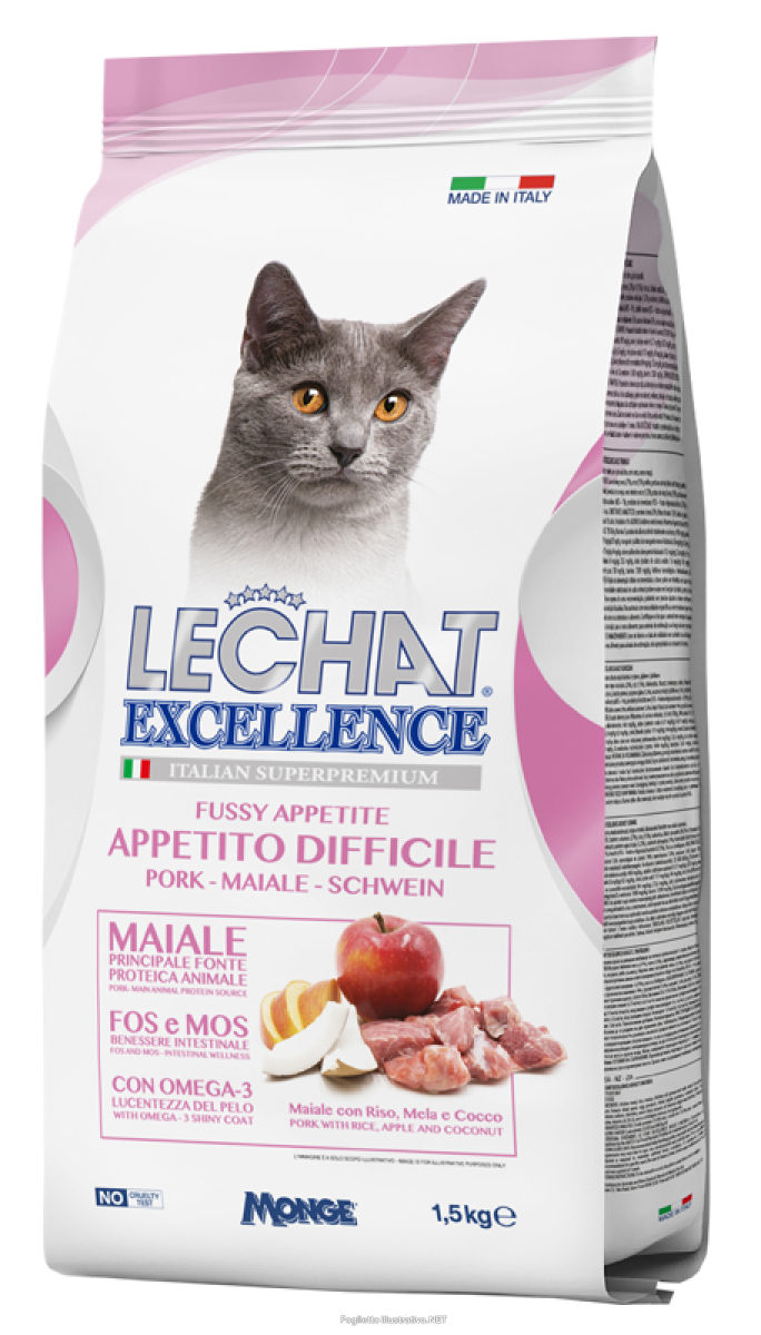 Cerca Offerte di lechat excellence appetito difficile cibo secco maiale per gatti adulti 1,5kg e acquista online
