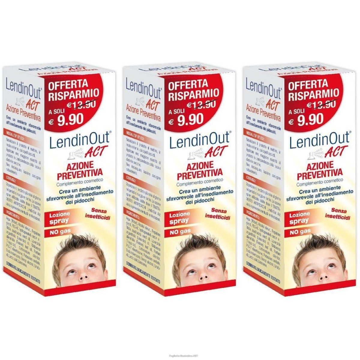 Cerca Offerte di lendinout act azione preventiva spray 100 ml 3x100 ml e acquista online