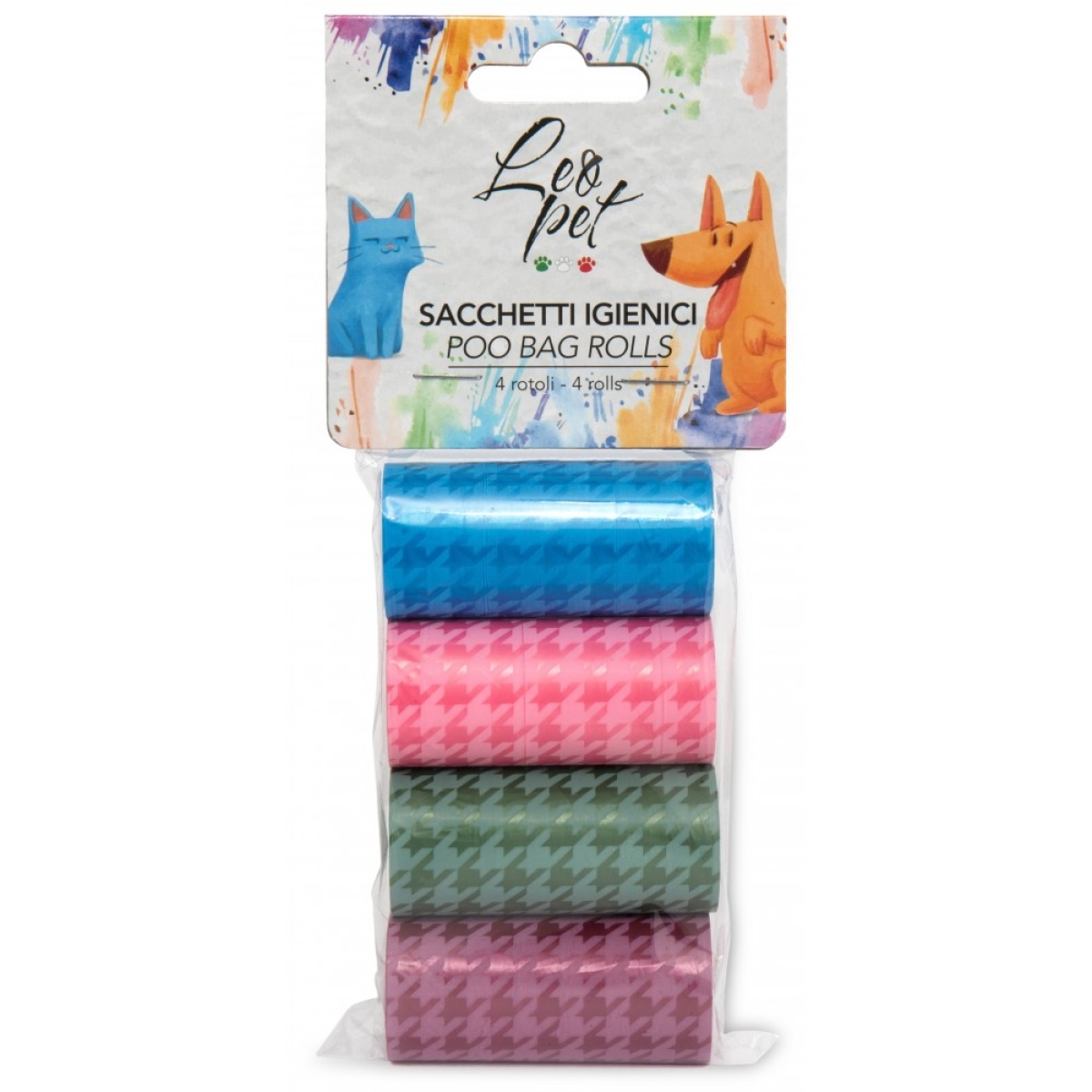 Cerca Offerte di Leopet sacchetti igienici colori assortiti rotoli 4x20pz e acquista online