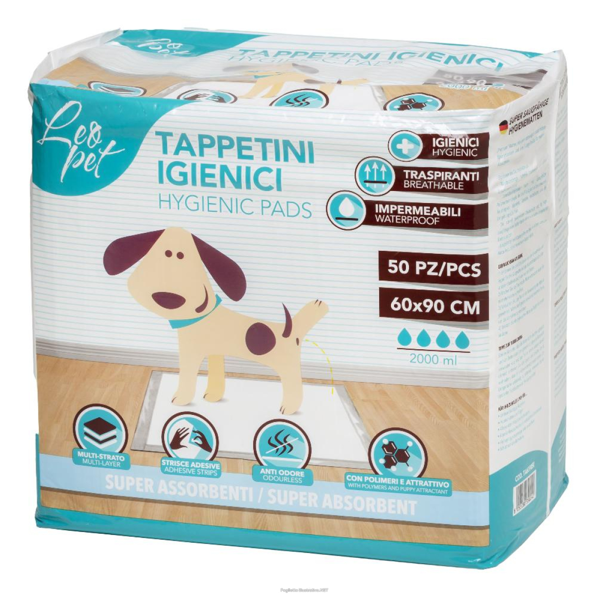Cerca Offerte di leopet tappetino igienico misura 60x90 cm confezione da 50 pezzi e acquista online