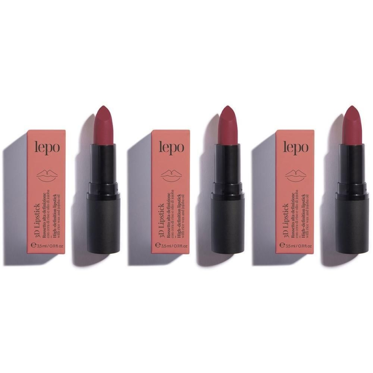 Cerca Offerte di Lepo 3d lipstick rossetto alta definizione tonalità 112 marsala 3x1 st e acquista online