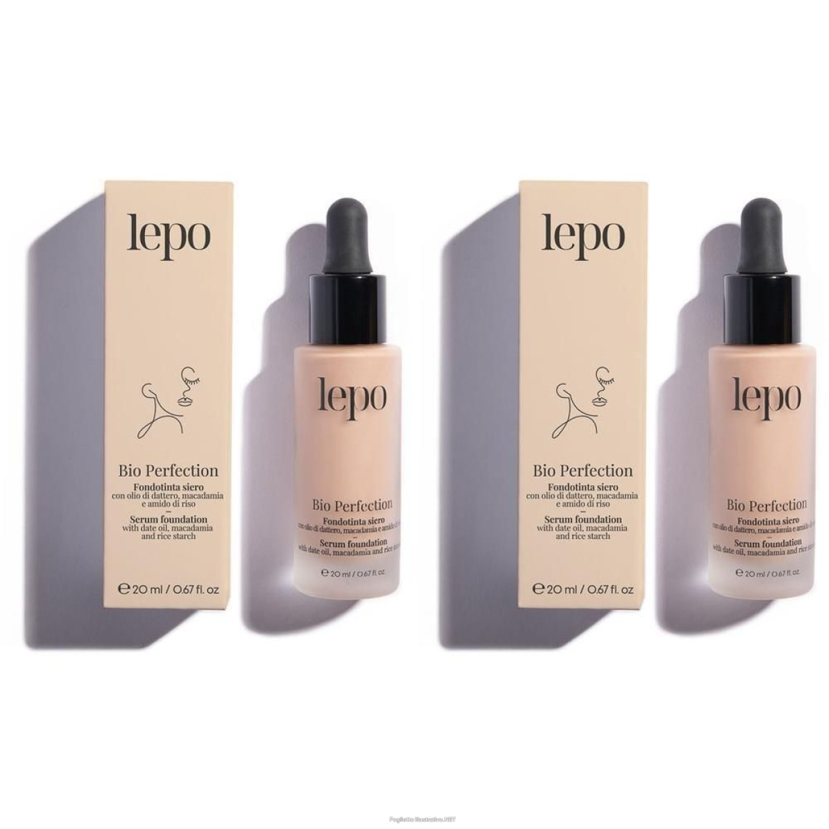 Cerca Offerte di lepo bio perfection fondotinta siero nuance 01 nude 2x1 pz make up e acquista online