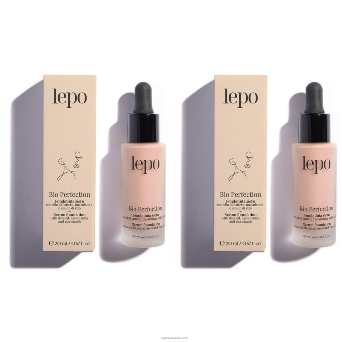 Cerca Offerte di lepo bio perfection fondotinta siero nuance 02 naturale 2x1 pz siero e acquista online