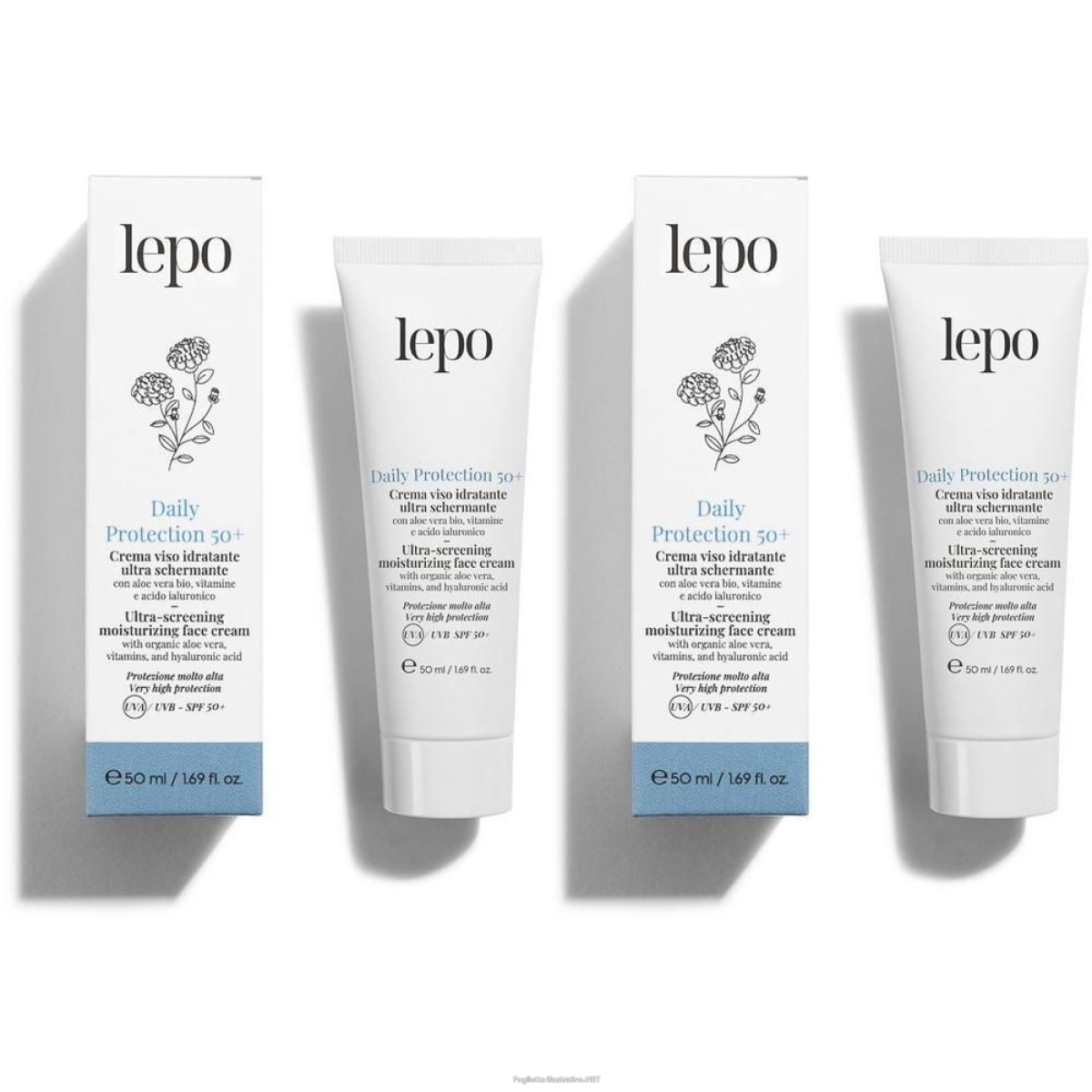 Cerca Offerte di lepo daily protection 50+ crema viso idratante ultra schermante spf 50 e acquista online