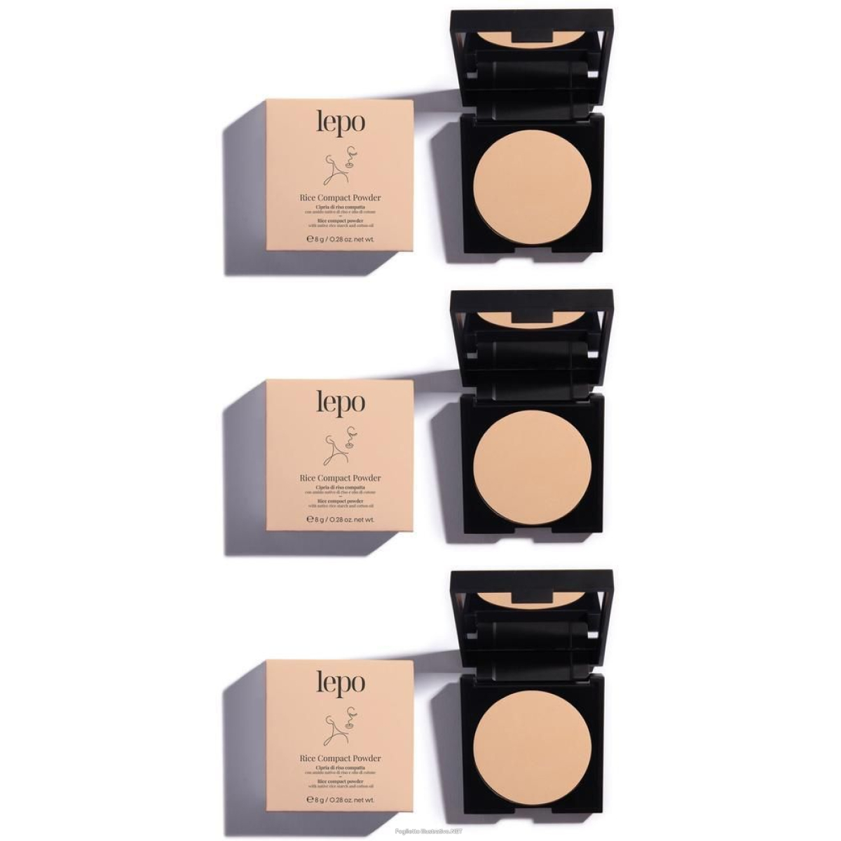 Cerca Offerte di lepo rice compact powder cipria di riso compatta nuance 89 3x1 st e acquista online