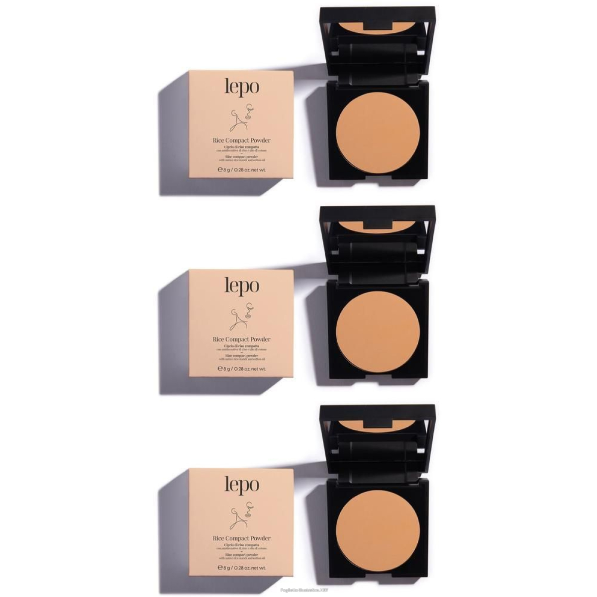 Cerca Offerte di lepo rice compact powder cipria di riso compatta nuance 93 3x1 pz make e acquista online