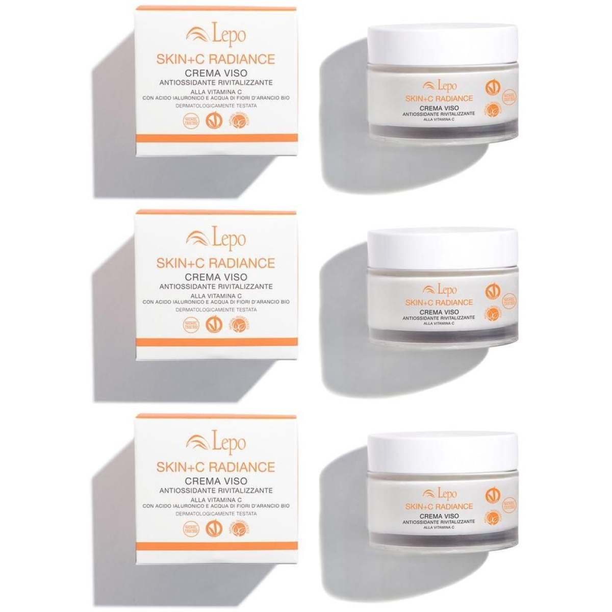 Cerca Offerte di Lepo skin+c radiance crema viso antiossidante rivitalizzante 3x50 ml e acquista online