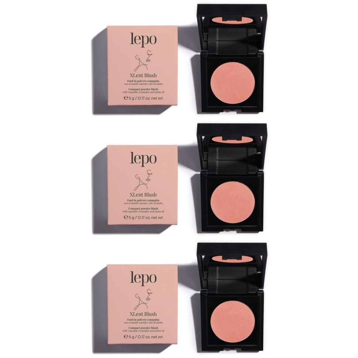 Cerca Offerte di Lepo xlent blush fard in polvere compatta nuance 04 3x1 st e acquista online