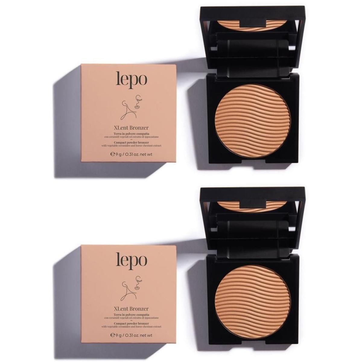 Cerca Offerte di Lepo xlent bronzer terra in polvere compatta nuance 08 2x1 st e acquista online