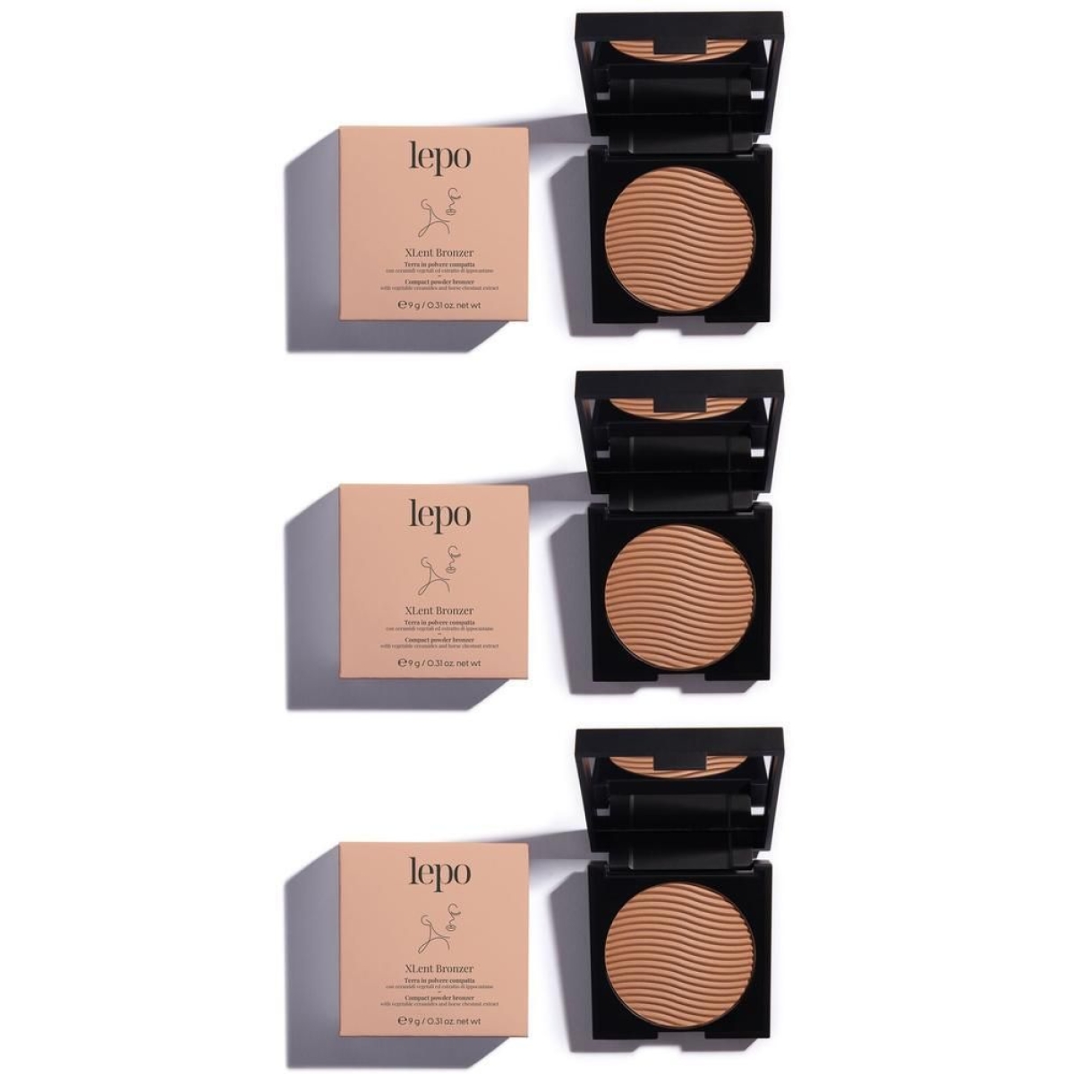 Cerca Offerte di Lepo xlent bronzer terra in polvere compatta nuance 11 3x1 st e acquista online