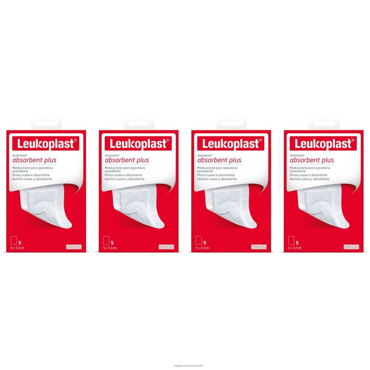 Cerca Offerte di leukoplast® leukomed® absorbent plus 5 x 7,2 cm set da 4 4x1 pz cerott e acquista online